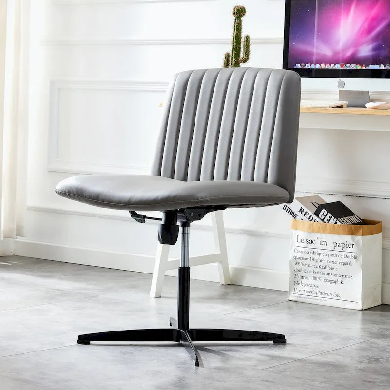 Chaise de bureau pivotante à 360° avec piètement noir