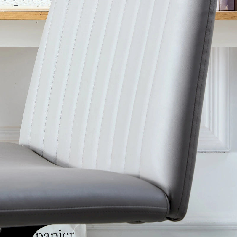 Chaise de bureau pivotante à 360° avec piètement noir