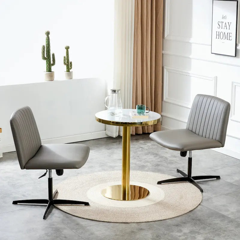 Chaise de bureau pivotante à 360° avec piètement noir