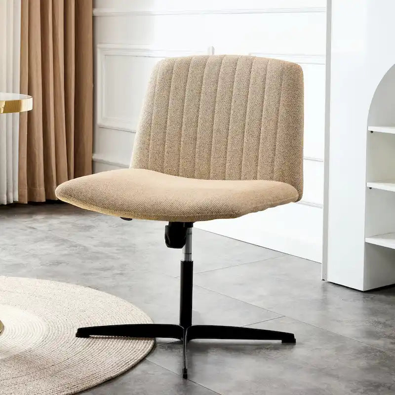 Chaise de bureau pivotante à 360° avec piètement noir