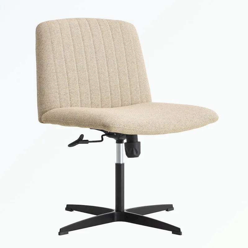 Chaise de bureau pivotante à 360° avec piètement noir