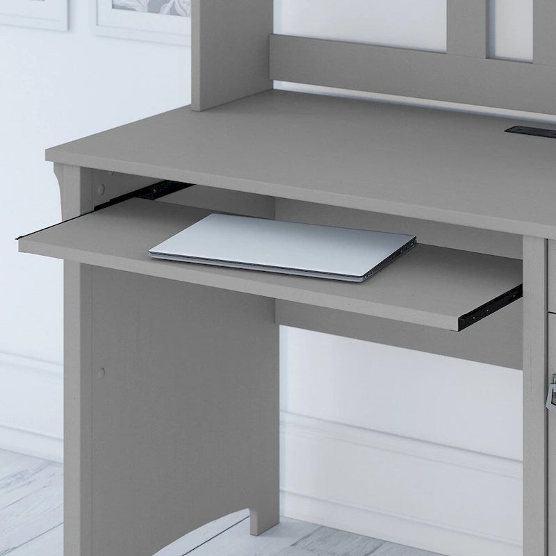 Bush Furniture Salinas Bureau informatique 48W avec huche et chaise de bureau
