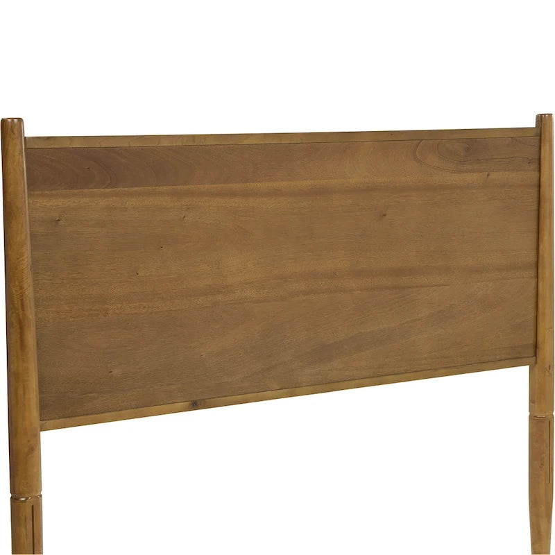 Ensemble de chambre à coucher 2 pièces en bois de chêne moderne du milieu du siècle Fopp par Furniture of America