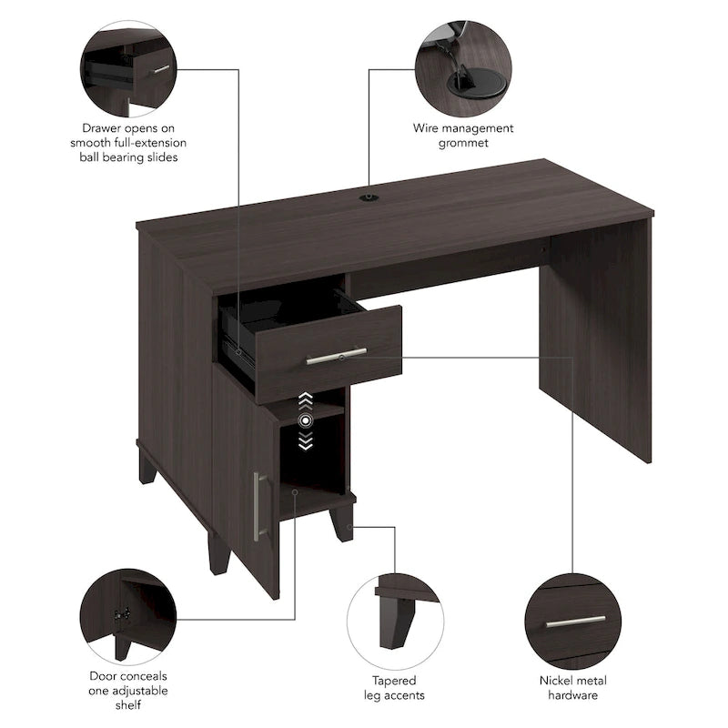 Bureau de direction Somerset 54W avec tiroirs par Bush Furniture