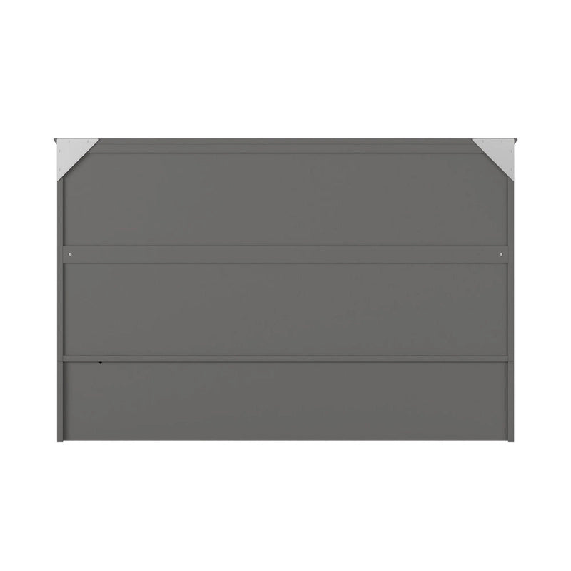 Lit escamotable AFI Raleigh Queen en bois massif avec matelas