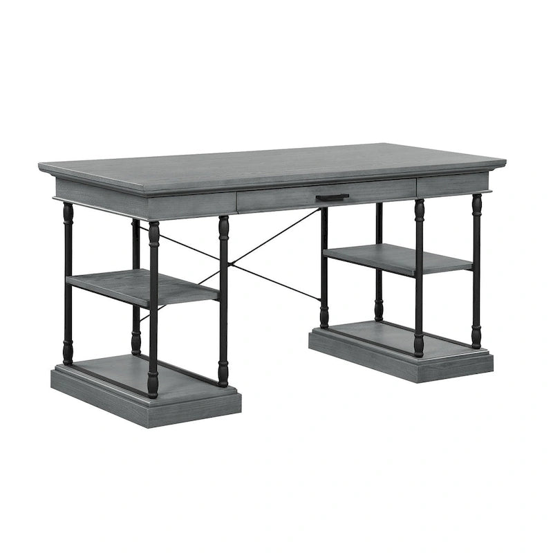 Bureau d'ordinateur/écriture en bois 1 tiroir Corvus Ursula 59