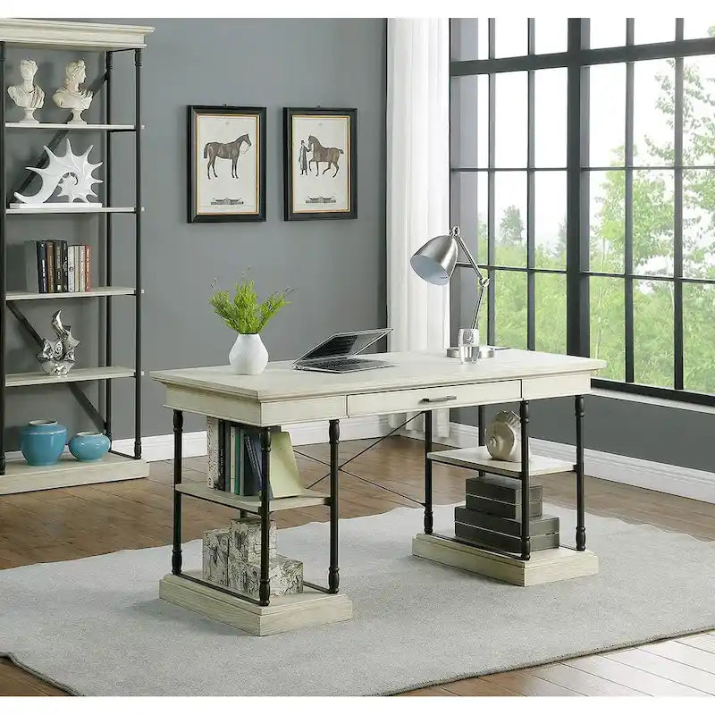 Bureau d'ordinateur/écriture en bois 1 tiroir Corvus Ursula 59