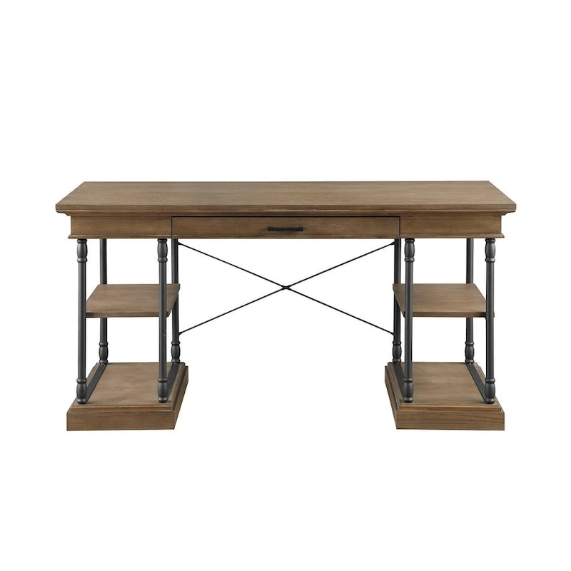 Bureau d'ordinateur/écriture en bois 1 tiroir Corvus Ursula 59