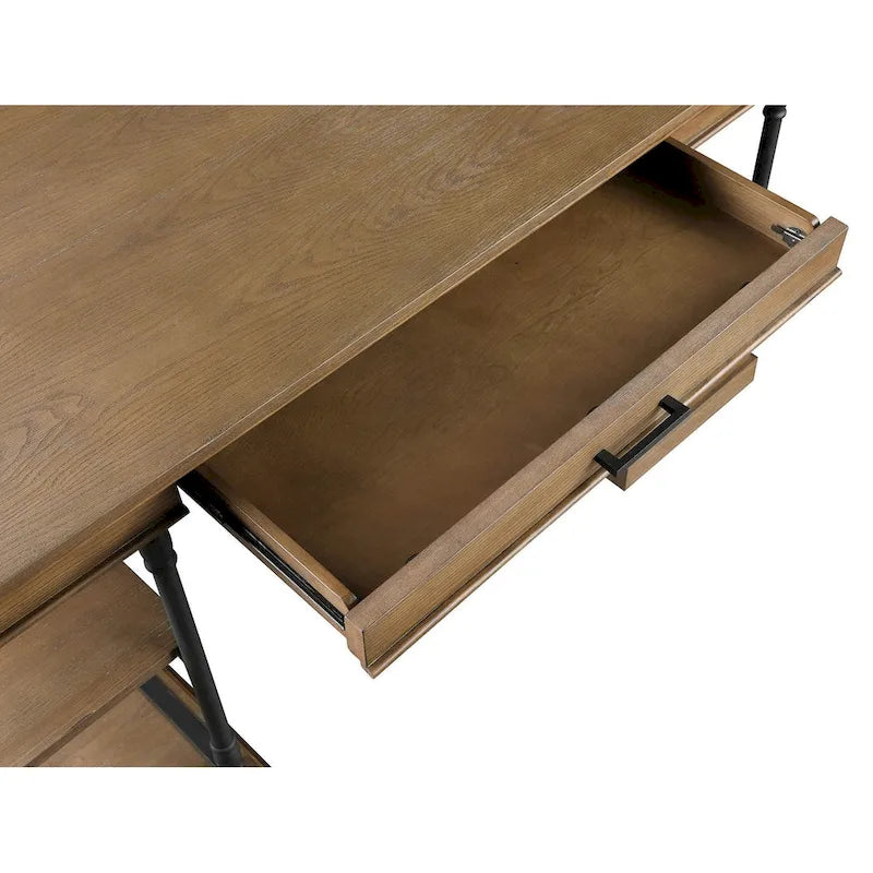 Bureau d'ordinateur/écriture en bois 1 tiroir Corvus Ursula 59