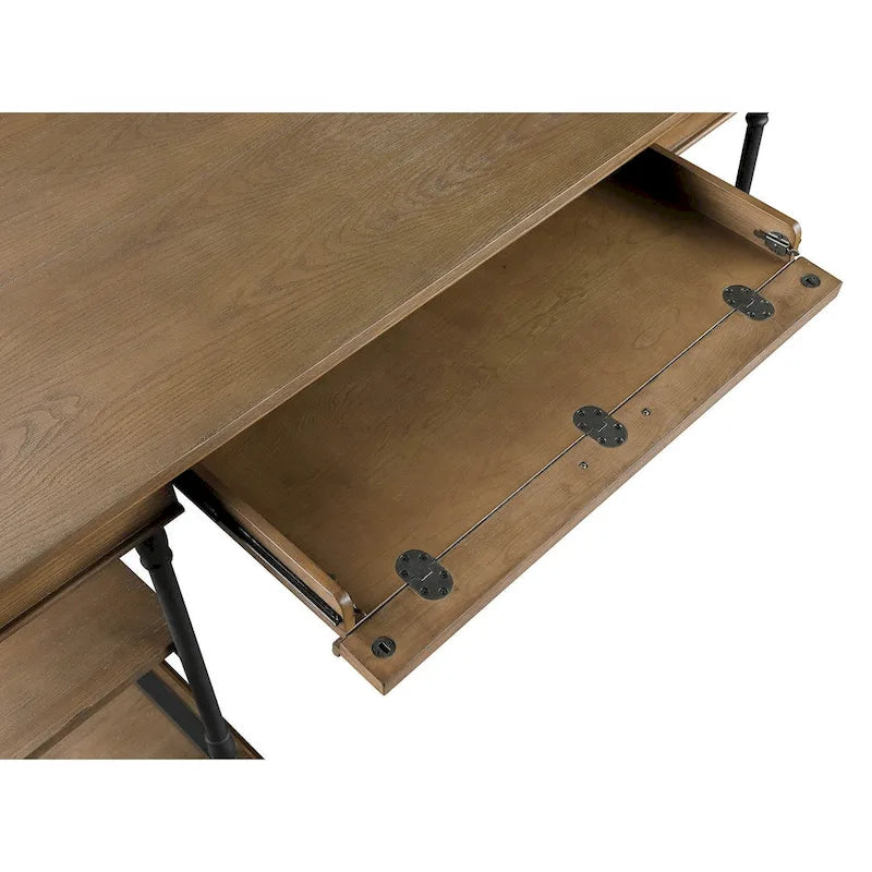 Bureau d'ordinateur/écriture en bois 1 tiroir Corvus Ursula 59