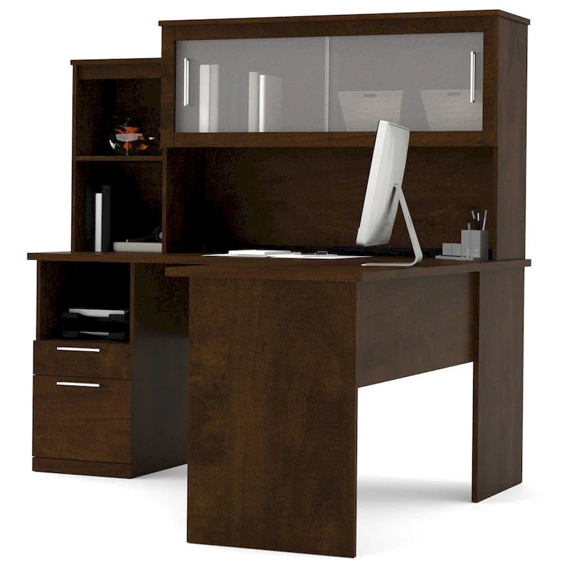 Bureau en L réversible en mélamine Dayton de Bestar