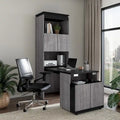 Meuble de rangement haut Orion 30W avec portes et bureau pliant par Bestar