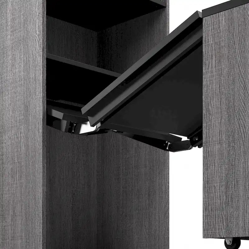 Meuble de rangement haut Orion 30W avec portes et bureau pliant par Bestar