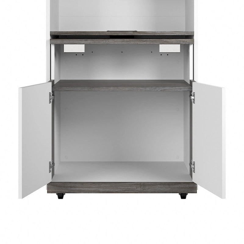 Meuble de rangement haut Orion 30W avec portes et bureau pliant par Bestar