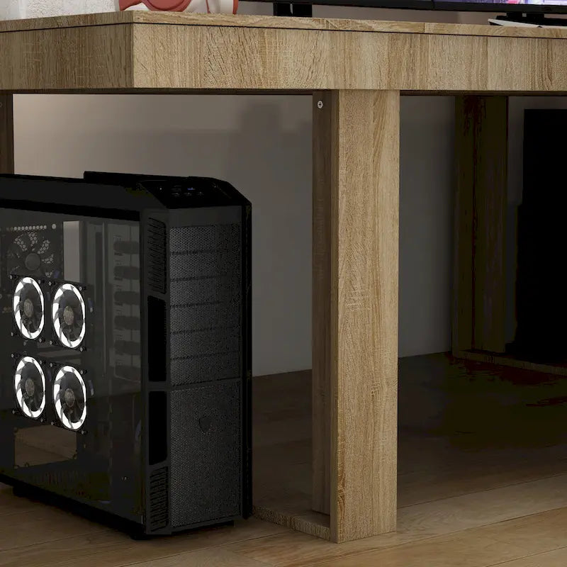 Table de conférence de bureau moderne, 86,6 x 47,2, bureau d'ordinateur