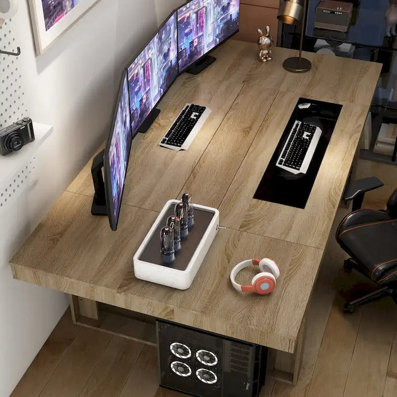 Table de conférence de bureau moderne, 86,6 x 47,2, bureau d'ordinateur