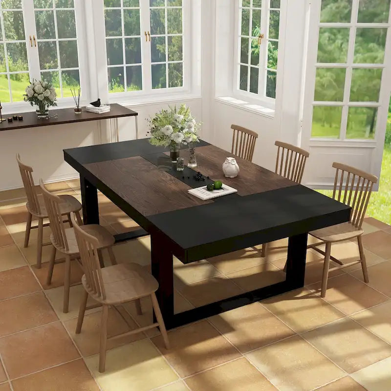 Table de conférence de bureau moderne, 86,6 x 47,2, bureau d'ordinateur