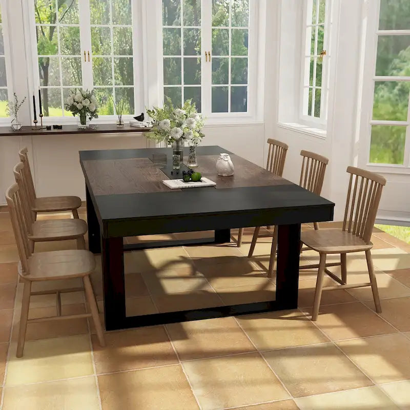 Table de conférence de bureau moderne, 86,6 x 47,2, bureau d'ordinateur