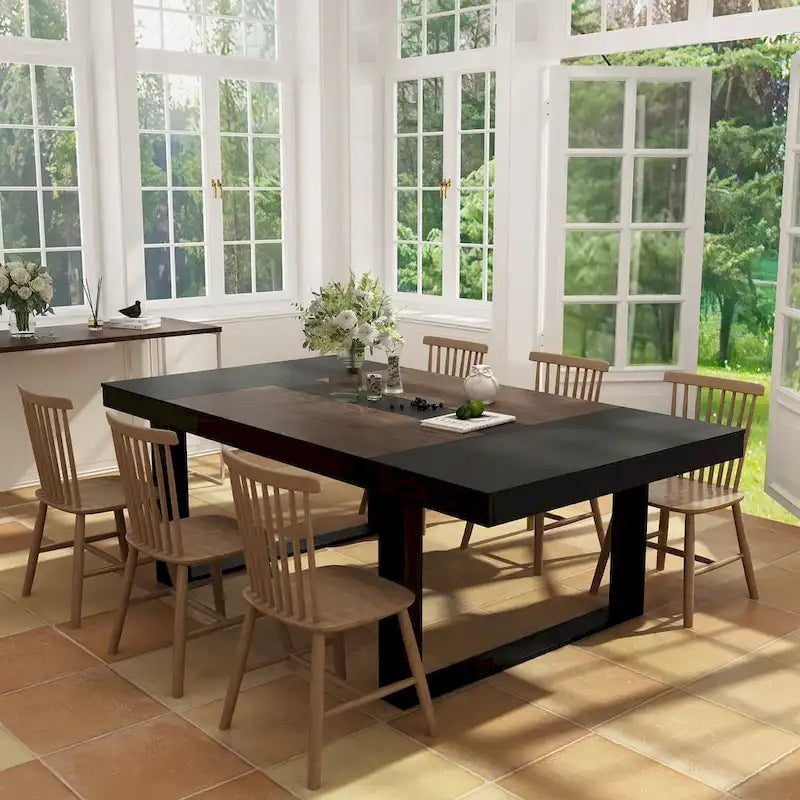 Table de conférence de bureau moderne, 86,6 x 47,2, bureau d'ordinateur