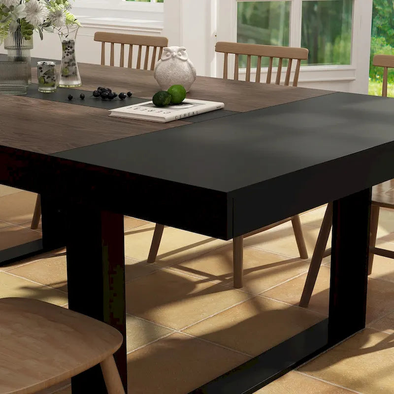 Table de conférence de bureau moderne, 86,6 x 47,2, bureau d'ordinateur