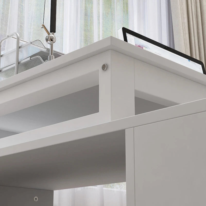 55.1L 41.3P Bureau d'angle de direction Timechee Poste de travail informatique