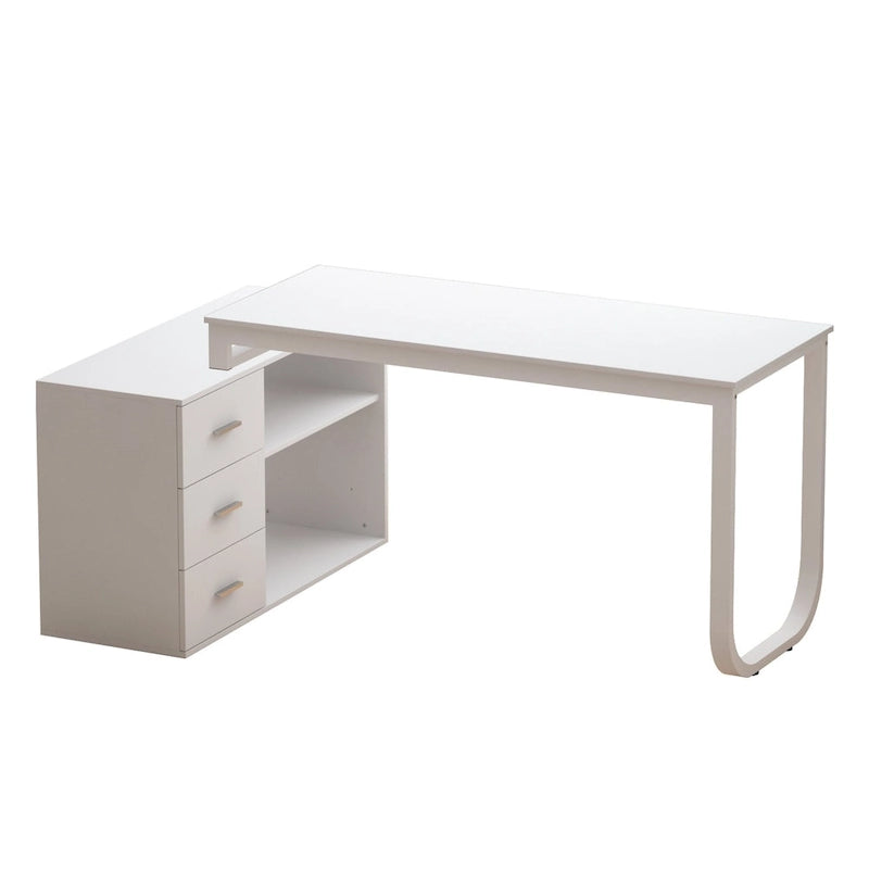 55.1L 41.3P Bureau d'angle de direction Timechee Poste de travail informatique