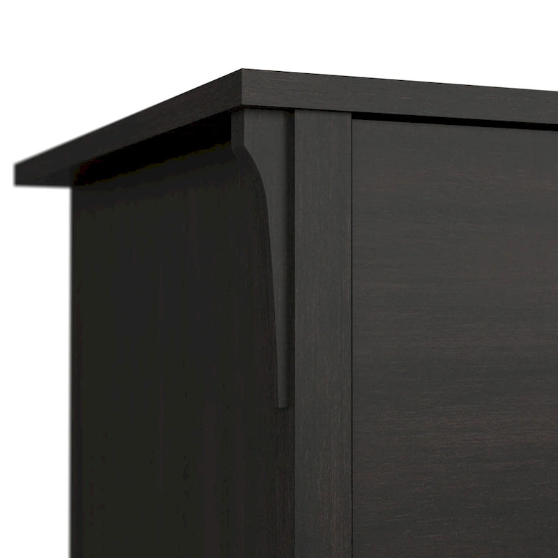 Bureau d'angle en L 60W Salinas de Bush Furniture avec armoire de rangement