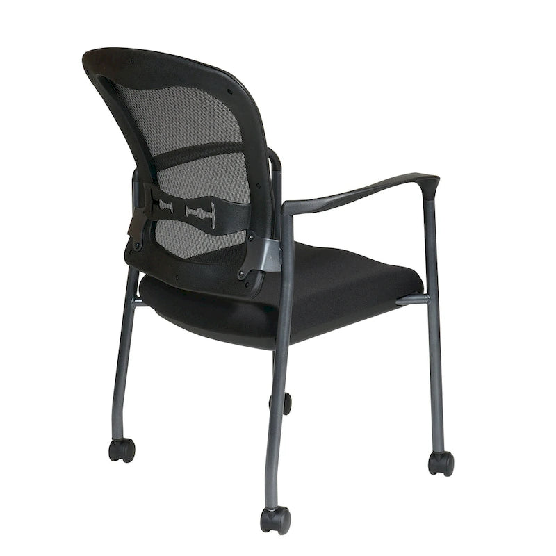 Chaise visiteur avec dossier respirant et support lombaire intégré