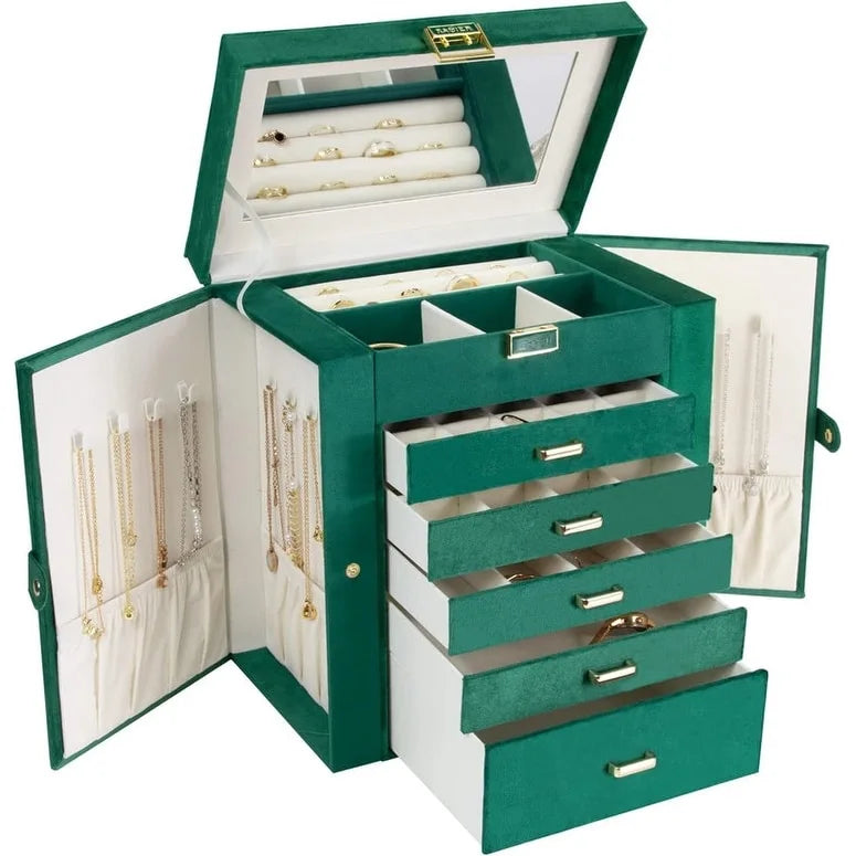 Boîte à bijoux pour femmes - 6,8P x 10,6L x 11,4H