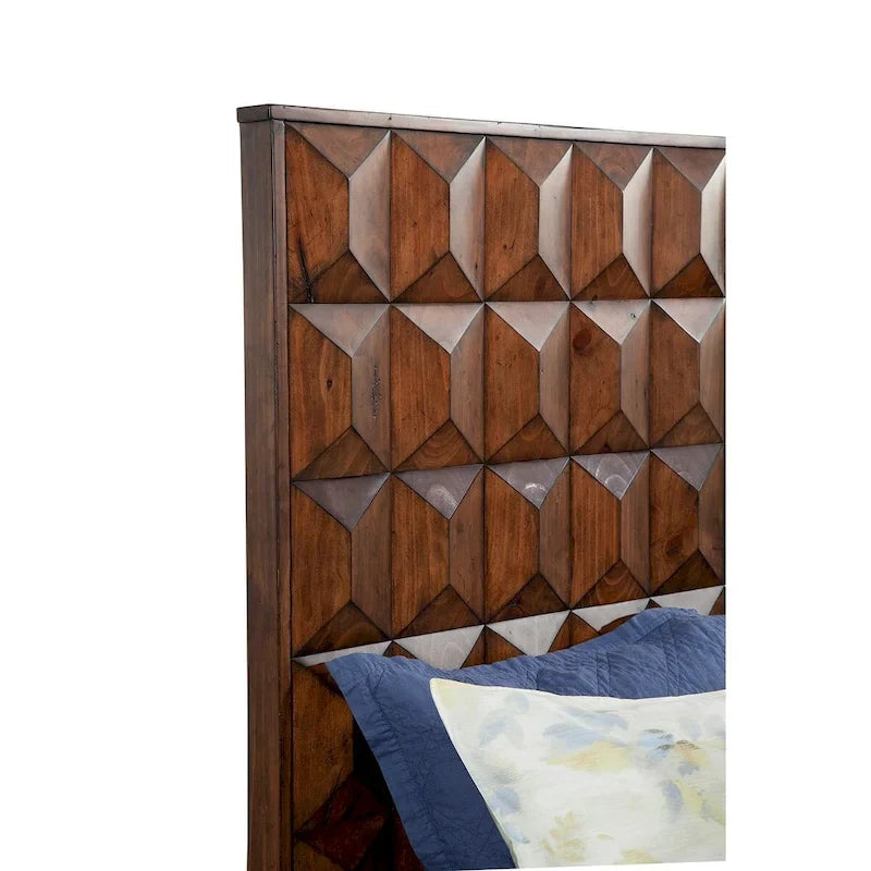 Tête de lit en bois Origins by Alpine Trig, brun antique