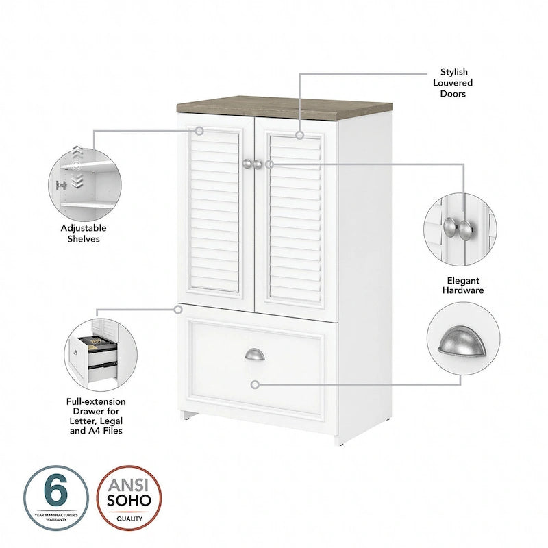 Meuble avec tiroir de 41,7 pouces - 23,74L x 16,06W x 41,69H - 23,74L x 16,06W x 41,69H