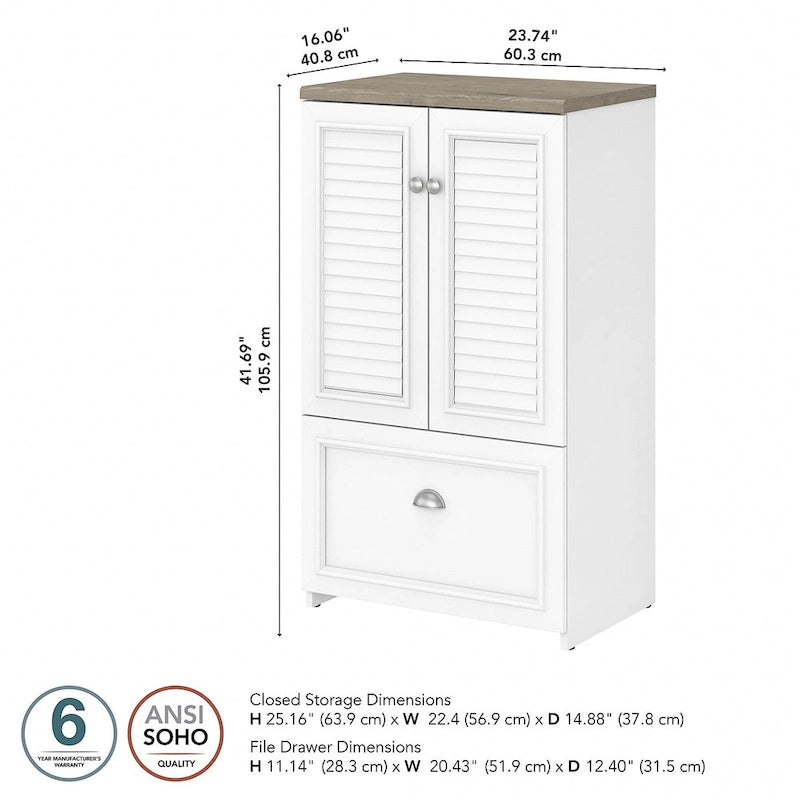 Meuble avec tiroir de 41,7 pouces - 23,74L x 16,06W x 41,69H - 23,74L x 16,06W x 41,69H