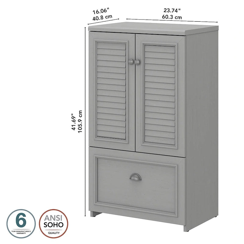 Meuble avec tiroir de 41,7 pouces - 23,74L x 16,06W x 41,69H - 23,74L x 16,06W x 41,69H