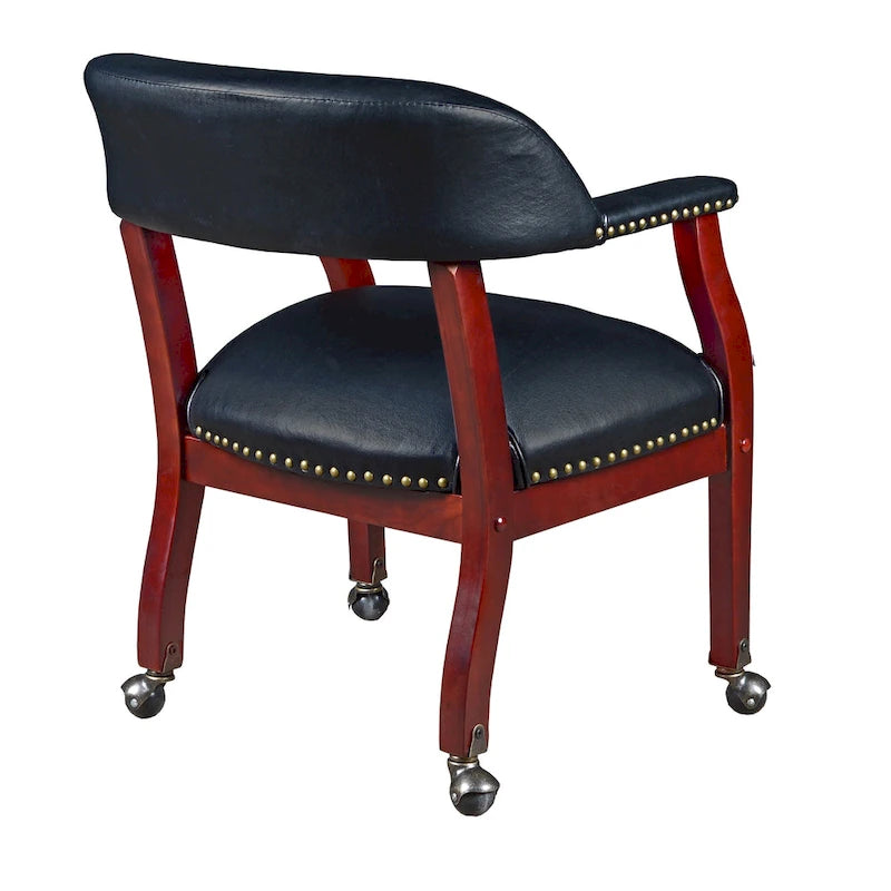 Chaise de capitaine Irving à roulettes - Noire