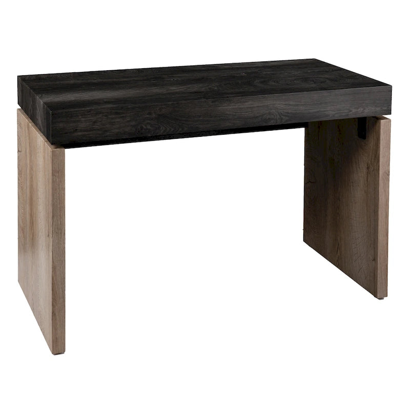 SEI Furniture Hedgefield – Bureau en bois noir de style transitionnel