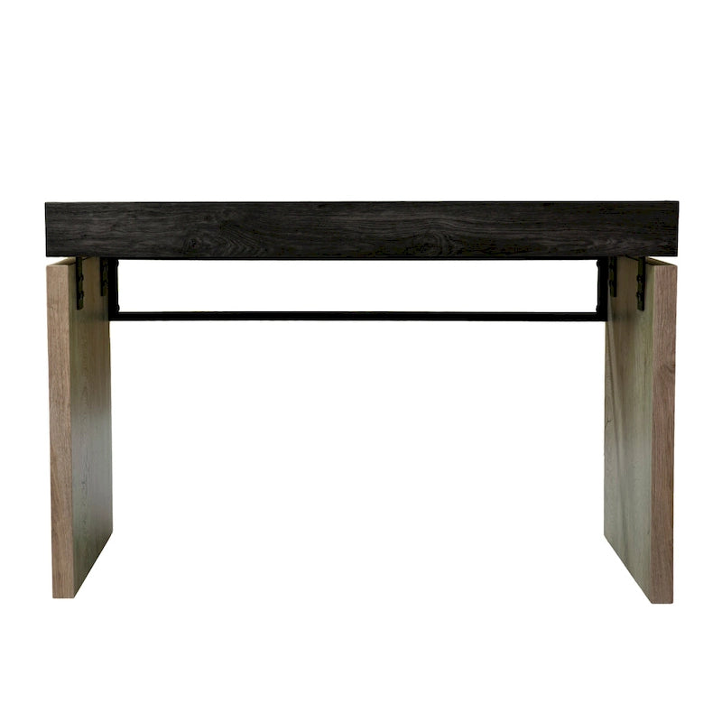 SEI Furniture Hedgefield – Bureau en bois noir de style transitionnel