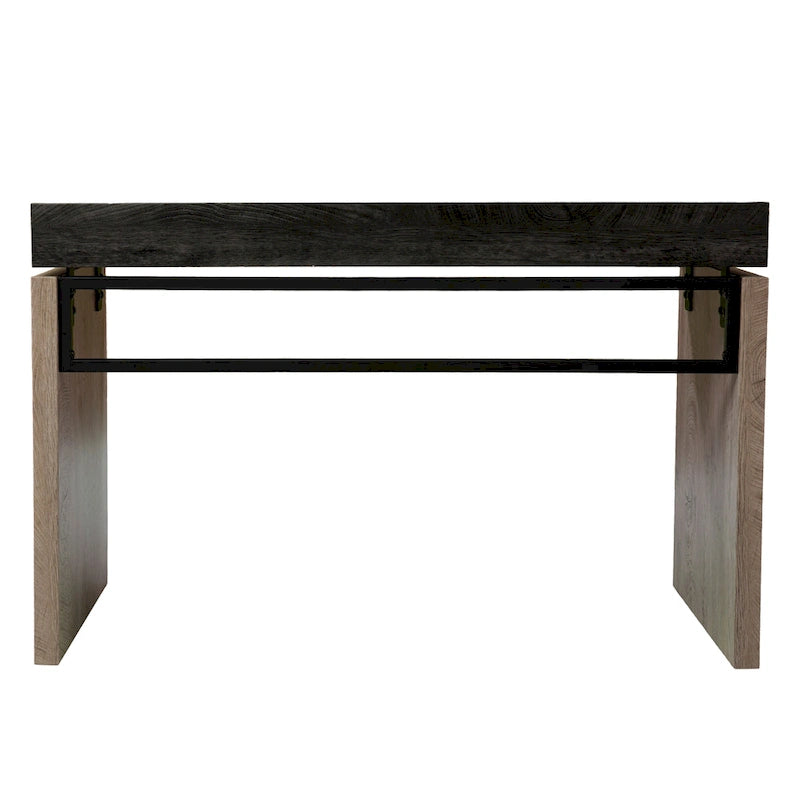 SEI Furniture Hedgefield – Bureau en bois noir de style transitionnel