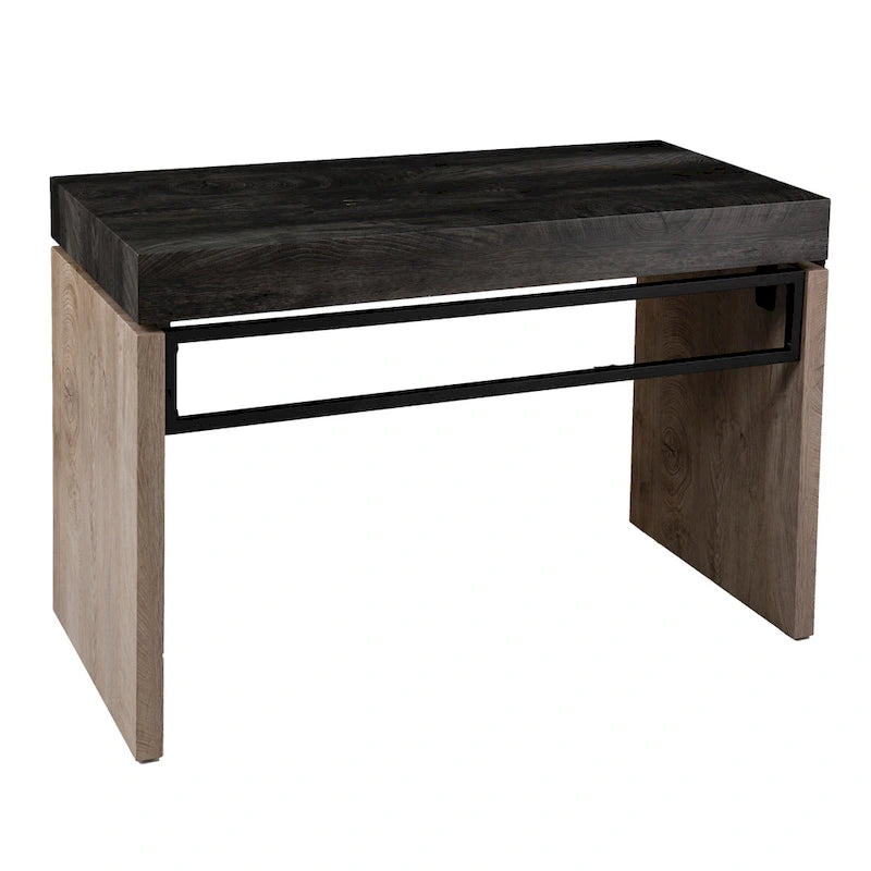 SEI Furniture Hedgefield – Bureau en bois noir de style transitionnel