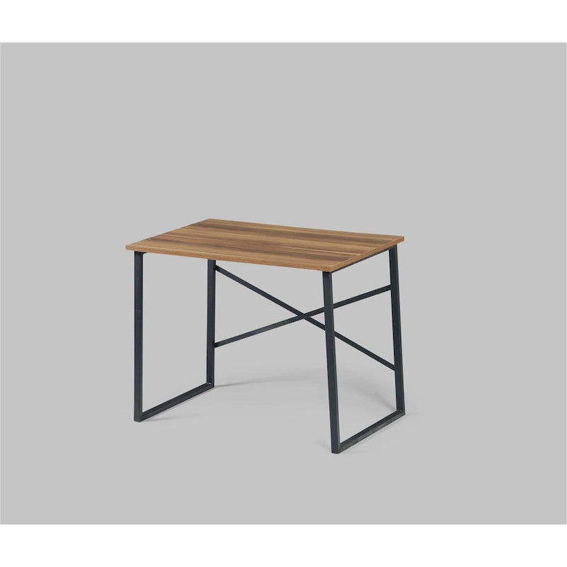 Bureau d'ordinateur rectangulaire de 35 pouces, bureau d'écriture moderne avec cadre métallique, bureau de travail pour le salon, la chambre, le bureau
