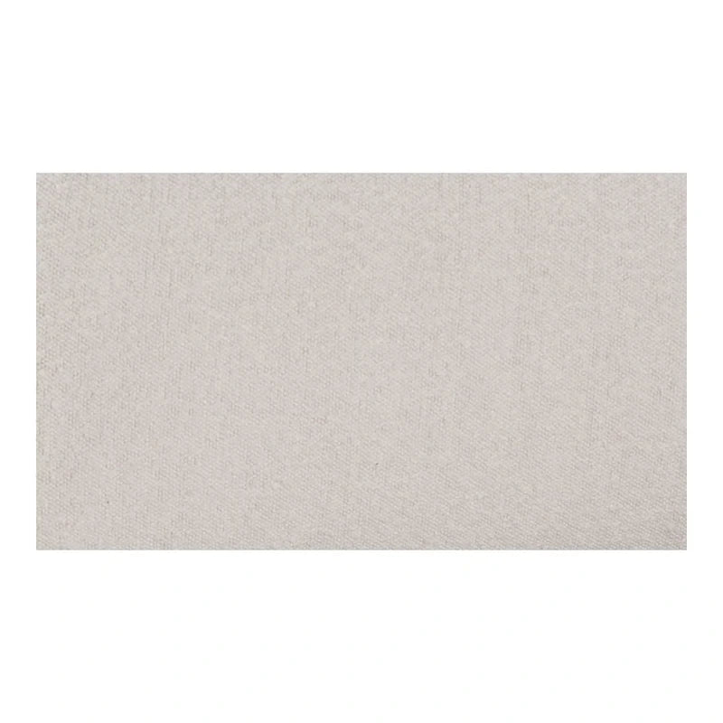 Lit plate-forme moderne incurvé Aurelle Home Collete en tissu couleur avoine