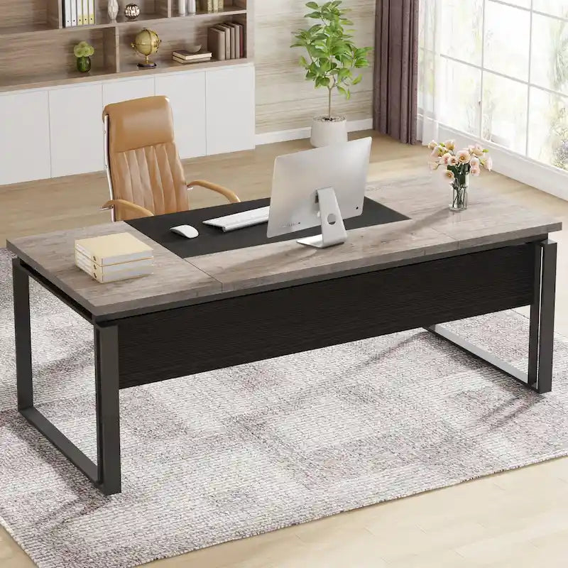Bureau de direction en L avec classeur