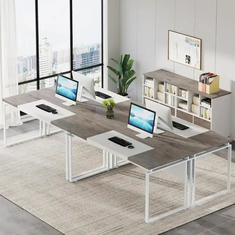 Bureau de direction en L avec classeur