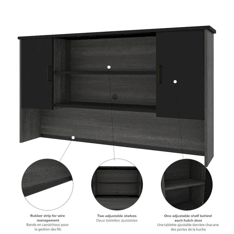 Bureau d'angle avec huche Bestar Norma
