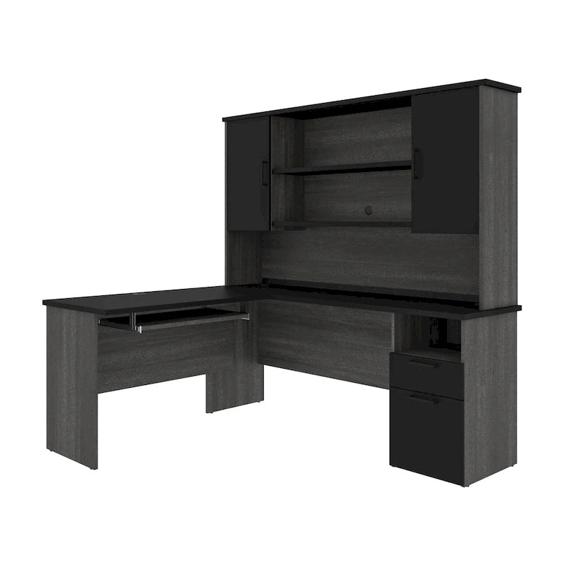 Bureau d'angle avec huche Bestar Norma