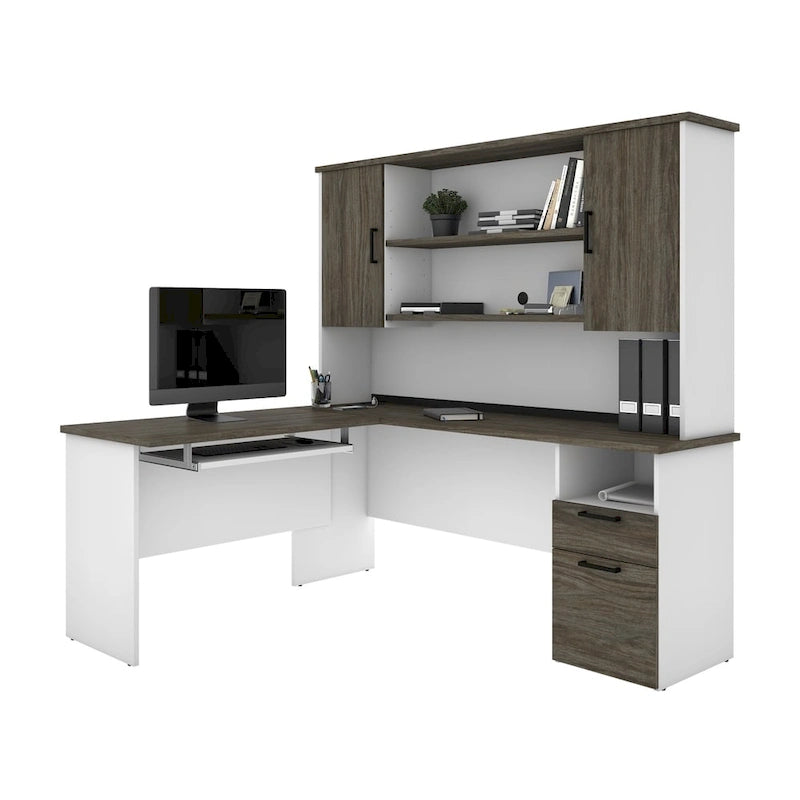 Bureau d'angle avec huche Bestar Norma