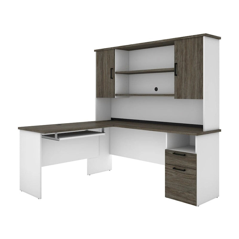 Bureau d'angle avec huche Bestar Norma