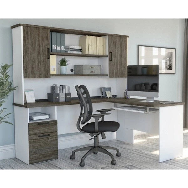 Bureau d'angle avec huche Bestar Norma