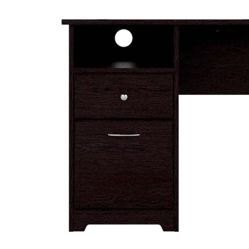 Bush Furniture Cabot Bureau informatique 60W avec tiroirs et rangements