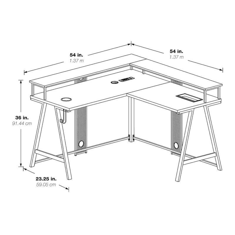 Bureau de jeu d'angle Disruptor