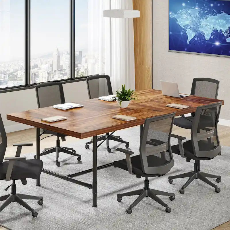Table de séminaire et de réunion rectangulaire pour salle de conférence, 180 x 90 cm